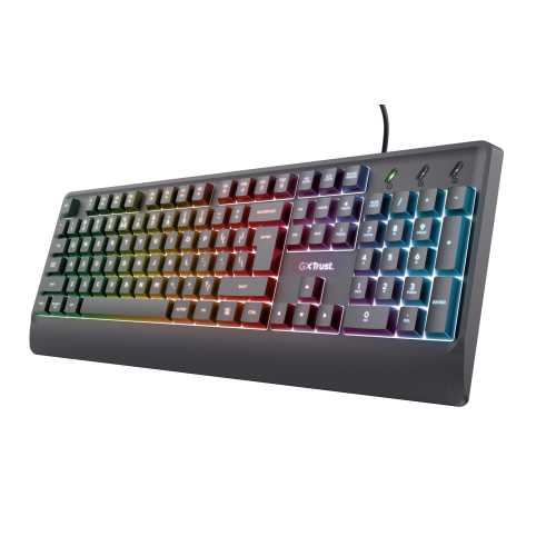 Trust 24758 Tastiera Gaming Retro Illuminata Nera 