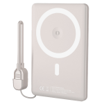 SGS PWRBK50MAG Powerbank Magnetic Wireless Magsafe Output USB-C 5000mAh Silver