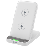 SGS WRLSCHRG-2IN1WH 2-In-1 Stand Base Ricarica Wireless 2 In 1 White
