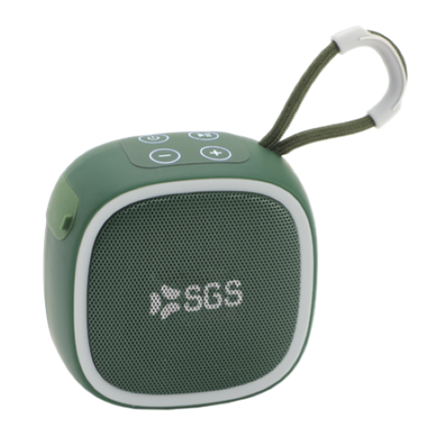 SGS SAIRING_GREEN Airing Cassa Portatile Wireless 5W 1 Porta USB + 1 Porta USB-C Green