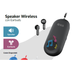 SGS SGSDWAVEBK Speaker Wireless Con Earbuds Toch Nere