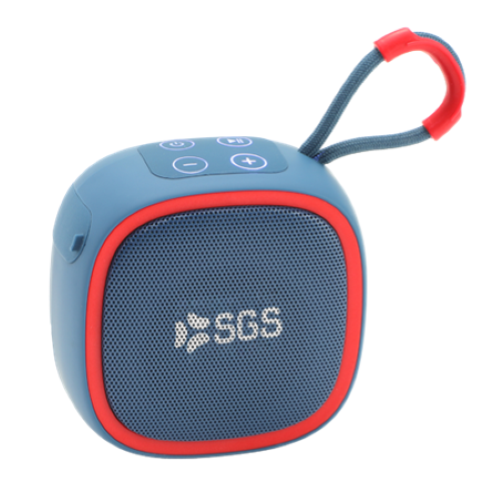 SGS SAIRING_BL Airing Cassa Portatile Wireless 5W 1 Porta USB + 1 Porta USB-C Blue