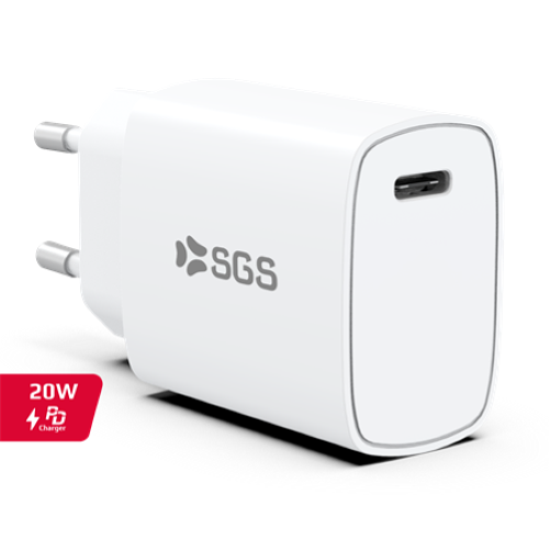 SGS STCPD20W Caricatore A Muro USB-C 20W White type-c