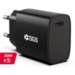 SGS STCPD20W-BK Caricatore A Muro USB-C 20W Black type-c