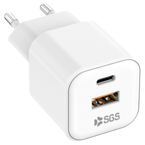 SGS STCPDGAN35WD-WH Caricatore Usb-A To USB-C 35w Bianco