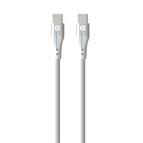 SGS STPCTPC2MTSL Cavo USB-C to USB-C Dati e Ricarica 2Mt 20w Silver