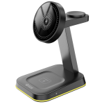 SGS WRLSCHRG-3IN1BK 3-In-1 Stand Base Ricarica Wireless Magsafe 3 In 1 Black