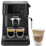 Delonghi EC235.BK Macchina Del Caffè 1100W Cialda+Macinato Con Montalatte Black