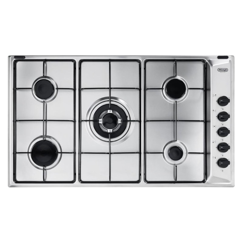 DeLonghi YAL59DD Piano Cottura Da Incasso 90Cm 5 Fuochi Con Tripla Corona
