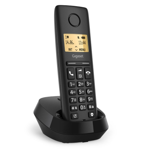 Gigaset PURE 100 Telefono Cordless Identificatore di chiamata Nero