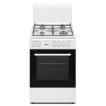 Nikkei Italia SN554WE cucina Elettrico Gas Nero, Bianco