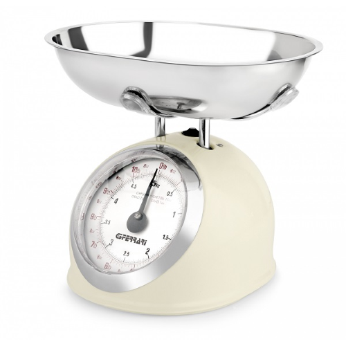 G3 Ferrari G20003 Bilancia Meccanica da Cucina Crema ASKA da 25gr a 5kg