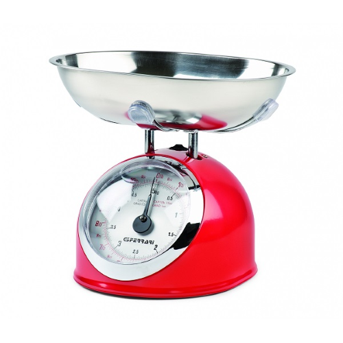 G3 Ferrari G20003 Bilancia Meccanica da Cucina Rossa ASKA da 25gr a 5kg
