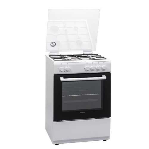 Finlux FXMC66WEM Cucina A Gas 4 Fuochi Forno Elettrico 60x60cm Bianco