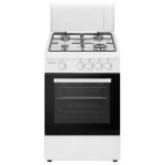 Finlux FXMC55WM Cucina a Gas 4 Fuochi Forno Elettrico 50x50 cm A Bianco