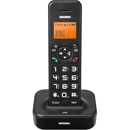 Brondi Bravo Star Telefono Dect Identificatore di Chiamata Nero 10278070