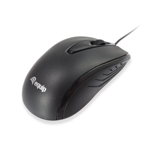 Equip 245107 Mouse Ufficio Ambidestro USB Tipo A Ottico 1000 DPI