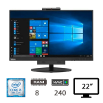 Lenovo Thinkcentre AIO TIO22 i5-8400T 8Gb+256Gb 23,8" Windows 11 Pro Ricondizionato Grado A 2 Anni Garanzia