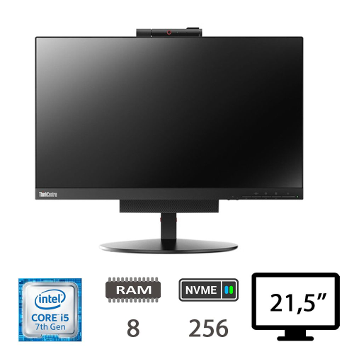 Lenovo TIO22 AIO 21.5" i5-7500T 8Gb+256Gb Windows 10 Pro Ricondizionato Grado A 2 Anni Garanzia