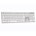 Hamlet XKKITA-MCBT Tastiera Universale Bluetooth Compatibile Mac Argento
