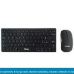 Nilox NXKMMB00001 Mouse e Tastiera Wireless Slim Nero