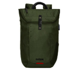 Nilox NXBPODECO Zaino Per Laptop 15.6" Verde