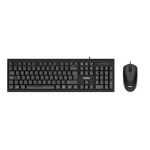 Nilox NXKMIT0011 Mouse e tastiera a cavo Black