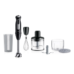 Braun MultiQuick 5 MQ55.254MBK 0,5 L Frullatore ad immersione 1000 W Nero, Acciaio inox