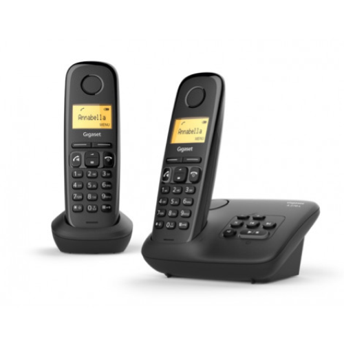Gigaset A 270 A DUO Telefono analogico/DECT Identificatore di chiamata Nero cordless duo con segreteria