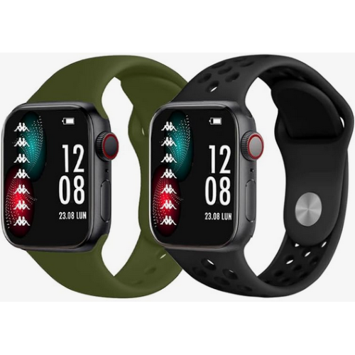 Kappa Prime KW-P006 Due Cinturini In Silicone Smartwatch Military Green