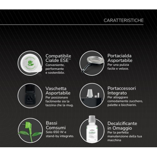 Lollo Kremia Macchina del caffè a capsule Nera