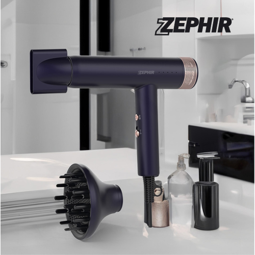 Zephir ZHB4001 asciugacapelli 2000W ultrasonico 4 temperature con diffusore