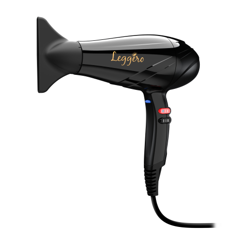 GA.MA GH2004 Asciugacapelli Phon Leggero Gama, Made in Italy, Ultraleggero, Ergonomico, 2400W 6 Velocità Bocchetta 9mm diffusore