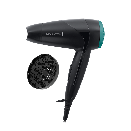 Remington D1500 asciugacapelli 2000 W Nero, Verde