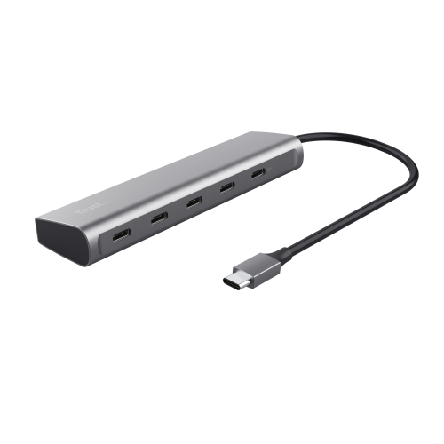 Trust Halyx USB 3.2 Gen 1 (3.1 Gen 1) Type-C Argento HUB USB