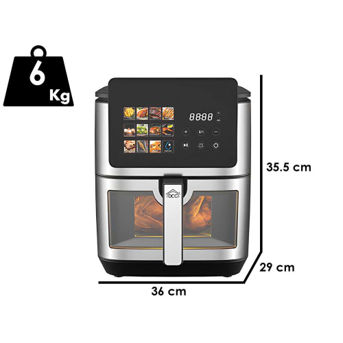 DCG FR3609D Friggitrice Ad Aria 9lt con Display