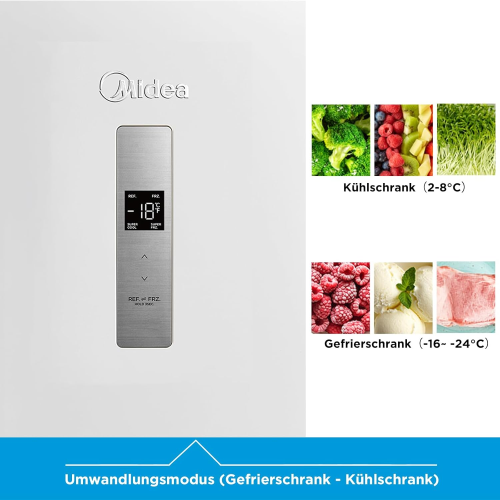 Midea MDRU333FZE01 Congelatore Frigorifero Altezza 172,2 cm No Frost 238Lt Classe E