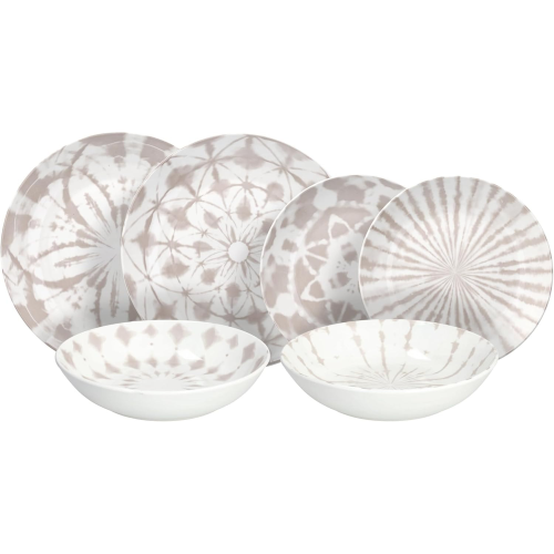 Tognana MC070186133 Set Piatti In Porcelana Da 18pz Mallorca