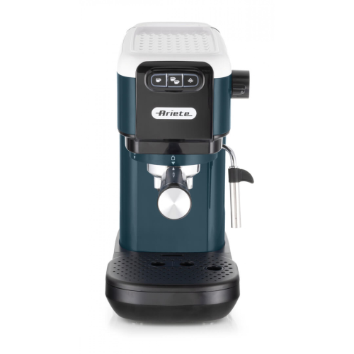 Ariete 1399 Macchina da caffè espresso Snow White, Per polvere e cialde ESE, 1300 W Capacità 1,1L, 15 bar di pressione, Filtro 1, 2 tazze e cialda ESE, Cappuccino, Bianco