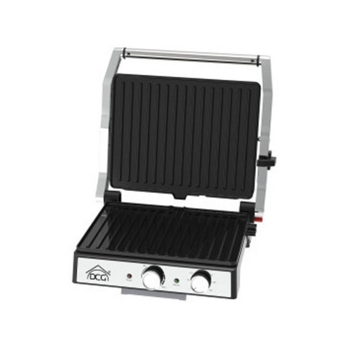 DCG ST3900 Bistecchiera Elettrica Potenza 2000W con Piastre Antiaderenti
