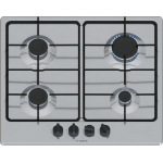 Bosch Serie 4 PGP6B5K85 Piano cottura da incasso a gas 60 cm 4 fuochi Acciaio Inox
