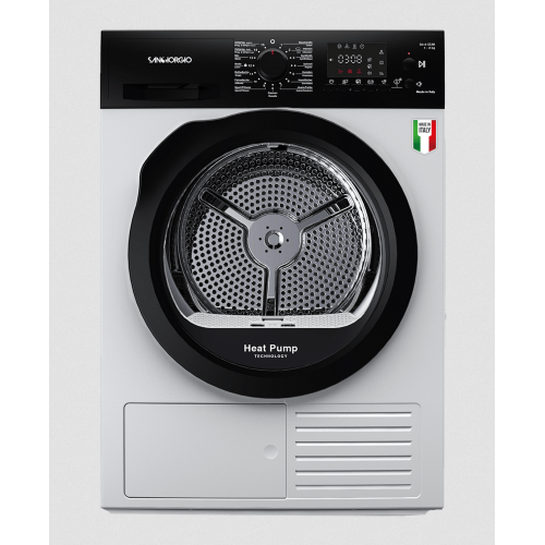 SanGiorgio SDR9E Asciugatrice 9kg Classe C Inverter Oblò Nero
