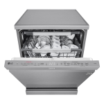 LG QuadWash DF587HVS Lavastoviglie libera installazione Serie 5, Classe A-10%, 14 coperti Vapore, Wi-Fi, Grigia