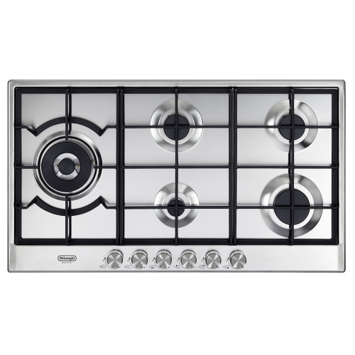 DeLonghi NSL 590D X piano cottura Acciaio inox Da incasso 90 cm Gas 5 Fornelli