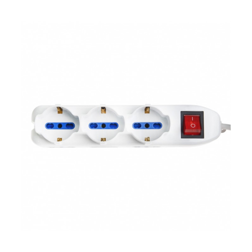 Vultech Multipresa A 9 Posti Con Tasto ON/OFF 16A