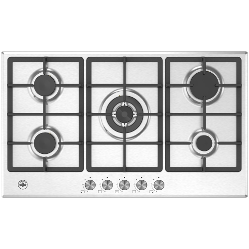 Bertazzoni La Germania P905CLAGXV piano cottura Acciaio inox Da incasso 90 cm Gas 5 Fornelli