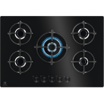 Electrolux EGG75372K Piano Cottura 75CM 5 Fuochi Vetro Nero Ghisa