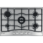 Hotpoint Ariston PCN752T/IX/HAR Piano Cottura A Gas 75CM 5 Fuochi Inox