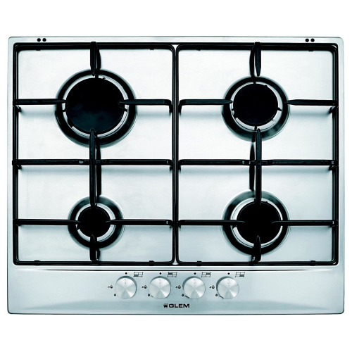 Glem Gas GT64IX piano cottura Acciaio inox Da incasso 60 cm 4 Fornelli