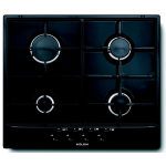 Glem Gas GT64BK piano cottura Nero Da incasso 60 cm 4 Fornelli